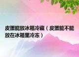 皮蛋能放冰箱冷藏（皮蛋能不能放在冰箱里冷冻）