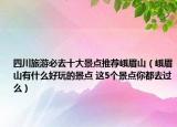四川旅游必去十大景点推荐峨眉山（峨眉山有什么好玩的景点 这5个景点你都去过么）