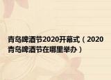 青岛啤酒节2020开幕式（2020青岛啤酒节在哪里举办）