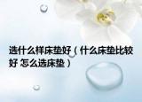 选什么样床垫好（什么床垫比较好 怎么选床垫）