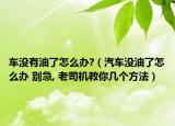 车没有油了怎么办?（汽车没油了怎么办 别急, 老司机教你几个方法）
