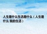 人生是什么生活是什么（人生是什么 我的生活）