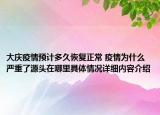 大庆疫情预计多久恢复正常 疫情为什么严重了源头在哪里具体情况详细内容介绍