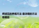 绣球花的养殖方法 最详细的方法有哪些
