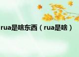 rua是啥东西（rua是啥）