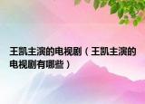 王凯主演的电视剧（王凯主演的电视剧有哪些）