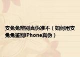 安兔兔辨别真伪准不（如何用安兔兔鉴别iPhone真伪）