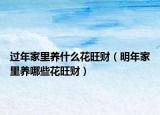 过年家里养什么花旺财（明年家里养哪些花旺财）