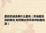 蘑菇奶油汤用什么蘑菇（奶油蘑菇汤的做法 如何做出营养美味的蘑菇汤）