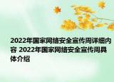 2022年国家网络安全宣传周详细内容 2022年国家网络安全宣传周具体介绍
