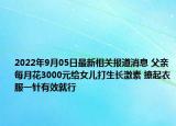 2022年9月05日最新相关报道消息 父亲每月花3000元给女儿打生长激素 撩起衣服一针有效就行