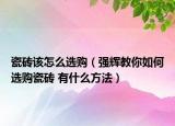 瓷砖该怎么选购（强辉教你如何选购瓷砖 有什么方法）