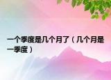 一个季度是几个月了（几个月是一季度）