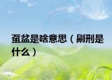 虿盆是啥意思（劓刑是什么）