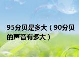 95分贝是多大（90分贝的声音有多大）
