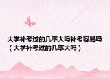 大学补考过的几率大吗补考容易吗（大学补考过的几率大吗）
