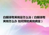 白眼球有黄斑是怎么治（白眼球有黄斑怎么办 如何预防黄斑病变）