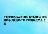手机需要怎么设置才能自动抢红包（怎样设置手机自动抢红包 设置流程是怎么样的）