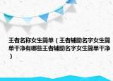 王者名称女生简单（王者辅助名字女生简单干净有哪些王者辅助名字女生简单干净）