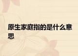 原生家庭指的是什么意思