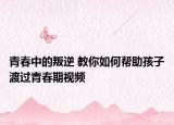 青春中的叛逆 教你如何帮助孩子渡过青春期视频