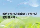 形容下里巴人的成语（下里巴人能形容人吗）