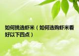如何挑选虾米（如何选购虾米看好以下四点）