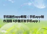 手机制作app教程（手机app制作流程 6步骤开发手机app）