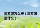 享梦游怎么样（享梦游是什么）