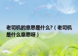 老司机的意思是什么?（老司机是什么意思呀）