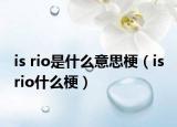 is rio是什么意思梗（is rio什么梗）