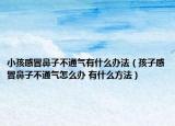 小孩感冒鼻子不通气有什么办法（孩子感冒鼻子不通气怎么办 有什么方法）