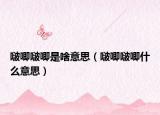 啵唧啵唧是啥意思（啵唧啵唧什么意思）