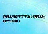 恒河水到底干不干净（恒河水脏到什么程度）