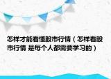 怎样才能看懂股市行情（怎样看股市行情 是每个人都需要学习的）