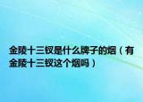 金陵十三钗是什么牌子的烟（有金陵十三钗这个烟吗）
