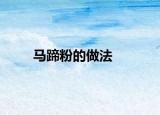 马蹄粉的做法