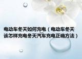 电动车冬天如何充电（电动车冬天该怎样充电冬天汽车充电正确方法）