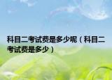 科目二考试费是多少呢（科目二考试费是多少）