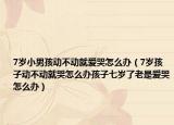 7岁小男孩动不动就爱哭怎么办（7岁孩子动不动就哭怎么办孩子七岁了老是爱哭怎么办）