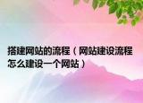 搭建网站的流程（网站建设流程 怎么建设一个网站）