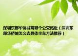 深圳东部华侨城离哪个公交站近（深圳东部华侨城怎么去具体坐车方法推荐）