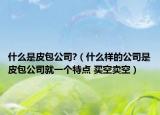 什么是皮包公司?（什么样的公司是皮包公司就一个特点 买空卖空）