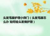 头发毛躁护理小窍门（头发毛躁怎么办 如何给头发做护理）
