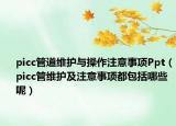 picc管道维护与操作注意事项Ppt（picc管维护及注意事项都包括哪些呢）