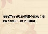 美的开eco和30度哪个省电（美的eco模式一晚上几度电）