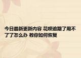 今日最新更新内容 花呗逾期了用不了了怎么办 教你如何恢复