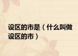 设区的市是（什么叫做设区的市）