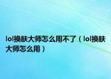 lol换肤大师怎么用不了（lol换肤大师怎么用）