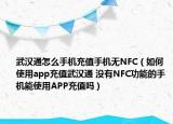 武汉通怎么手机充值手机无NFC（如何使用app充值武汉通 没有NFC功能的手机能使用APP充值吗）